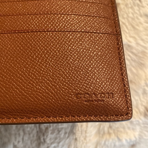 Coach Khaki/Saddle Signature Large Wallet - Picture 7 of 15